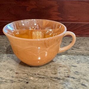 Vintage. Fire King Peach Luster Ceramic tea cup